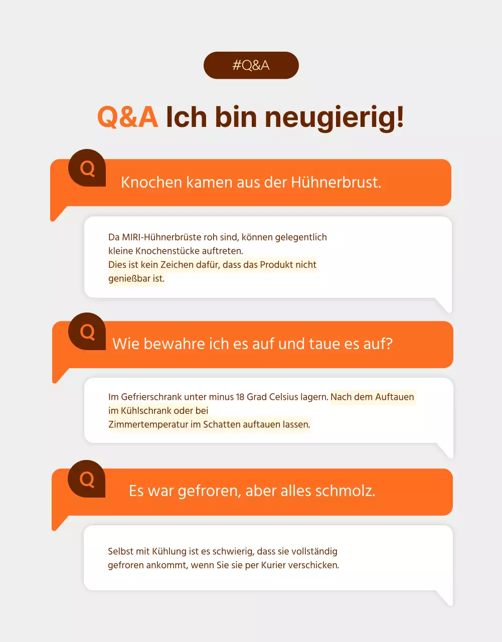 Einfache Diät Hühnerbrüste in Orange und Braun fördern