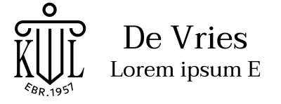 Advocatenkantoor met een geïllustreerd logo en een stijlvolle uitstraling