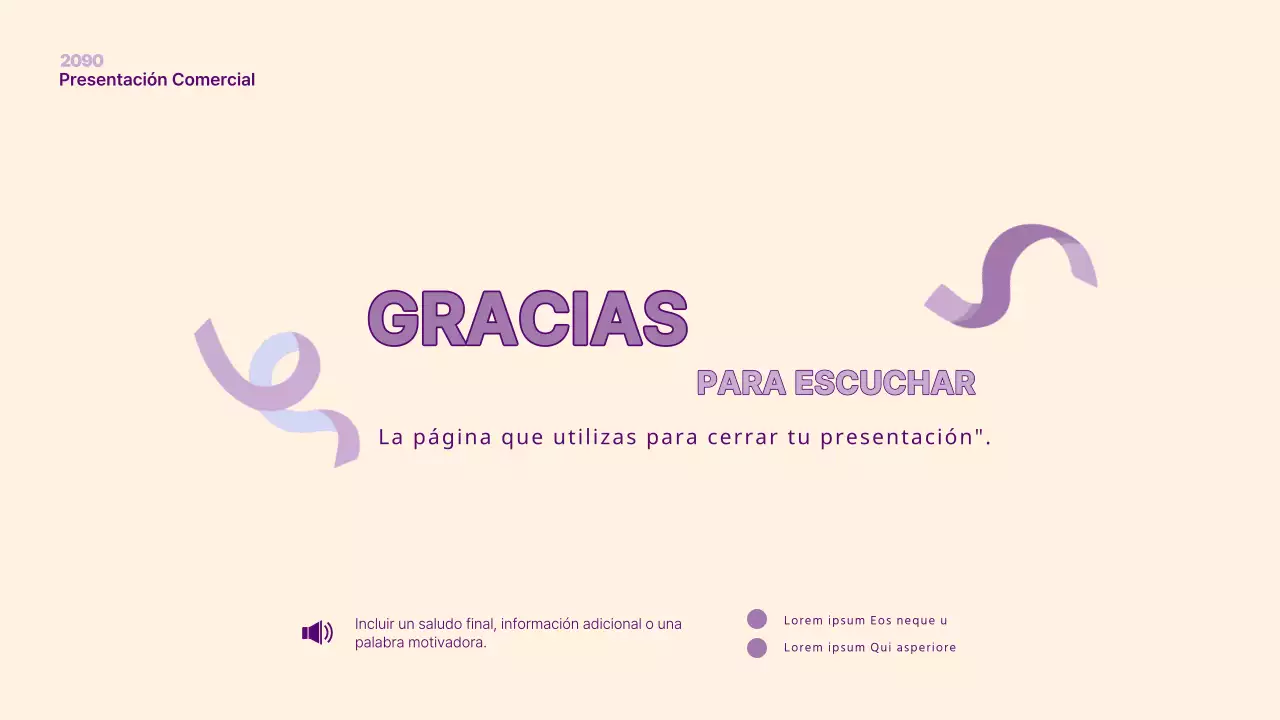 Una sencilla presentación PM en amarillo y morado