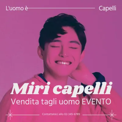 Promuovere uno sconto per un salone moderno in rosa e bianco