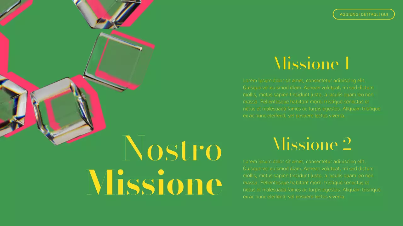 Rapporto sul profilo aziendale moderno verde e rosa