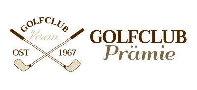 Golfschläger mit braunem Golfschläger-Logo für ein hochwertiges Gefühl
