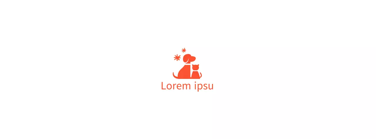 La Humane Society con un simpático logotipo ilustrado de un perro y un gato en rojo