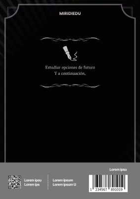 Contraportada predeterminada en negro y gris