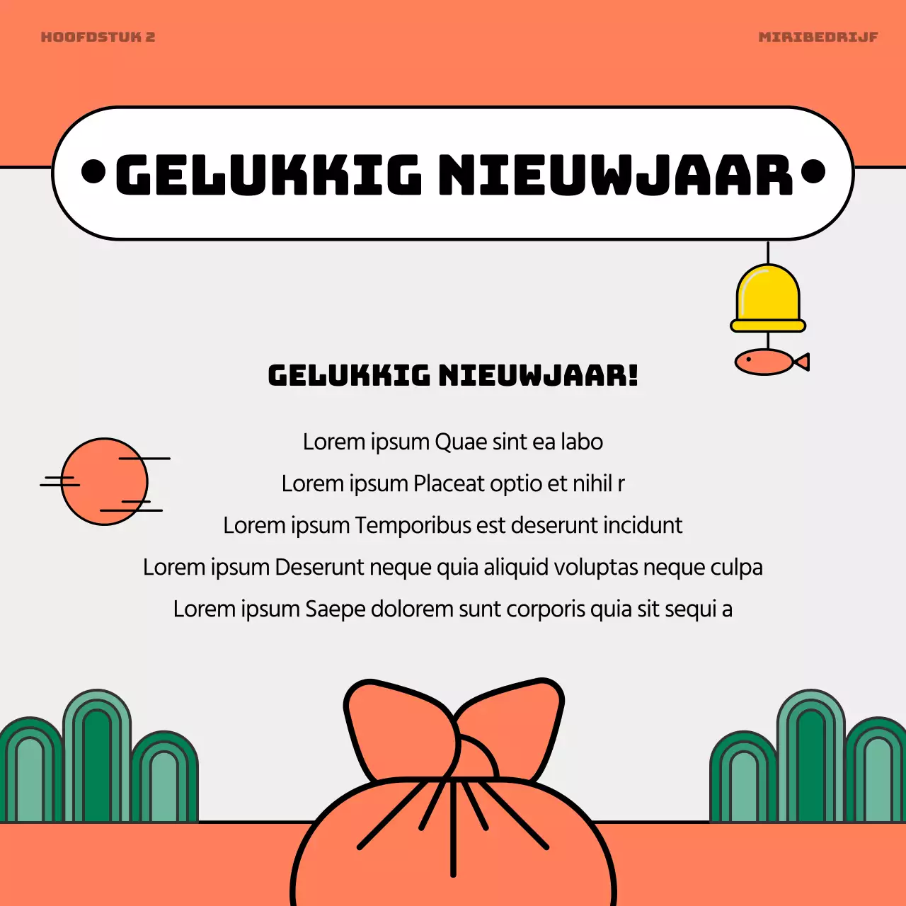 Een grijze en regenboog HR aankondiging