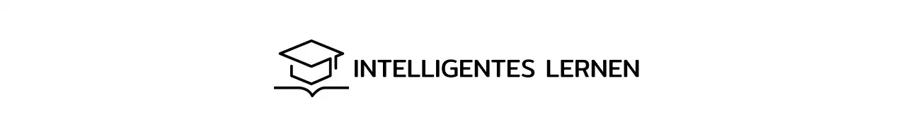 Intelligentes Lernen mit Bachelor-Mütze und Buchillustrationslogo