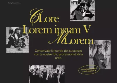 Foto annuncio di laurea minimalista in nero e giallo