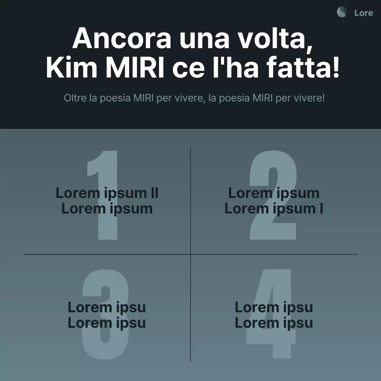 Un semplice spot elettorale in bianco e blu