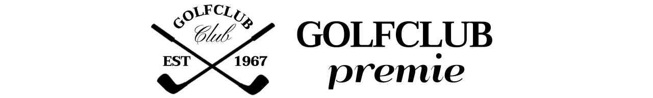 Golfclubs met het golfclublogo voor een stijlvolle look