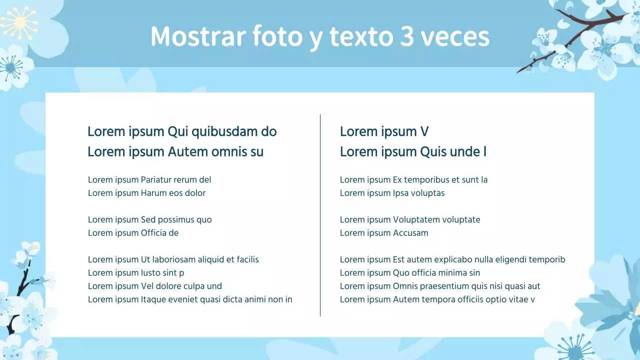 Un bonito plan floral primaveral de amor y gratitud en rosa y azul cielo