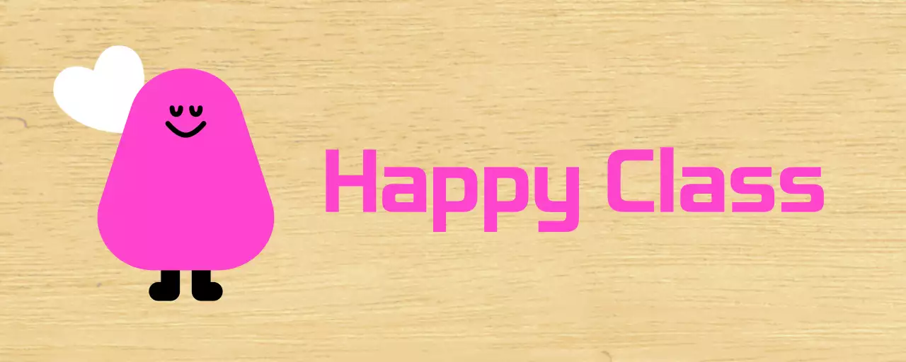 Pink Character Illustrated Kindergarten Class Guide