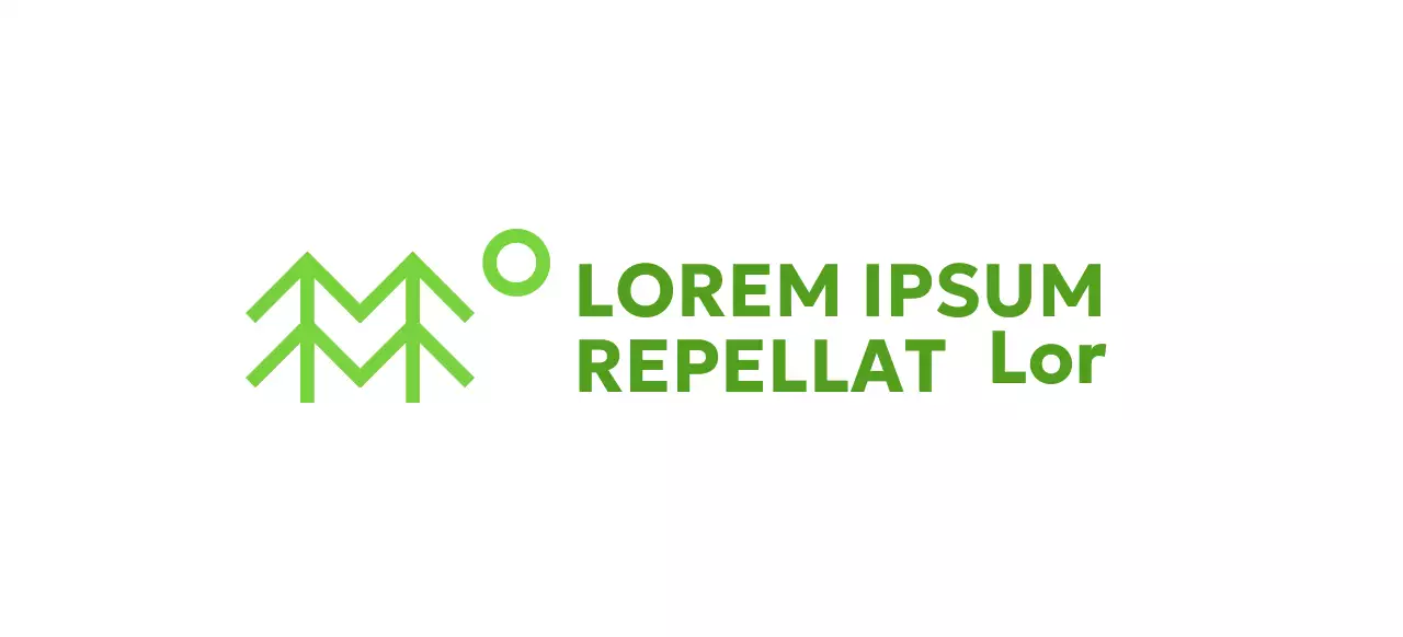 Sencilla conservación de la naturaleza con ilustraciones de árboles y colores verdes