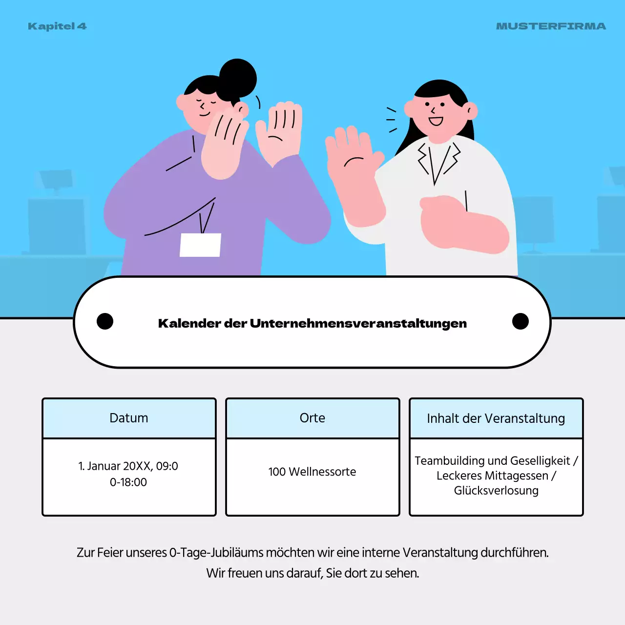 Eine graue und regenbogenfarbene HR-Jahresanzeige