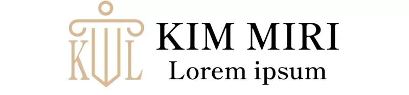 Eine Anwaltskanzlei mit edler Ausstrahlung und einem goldfarbenen Logo