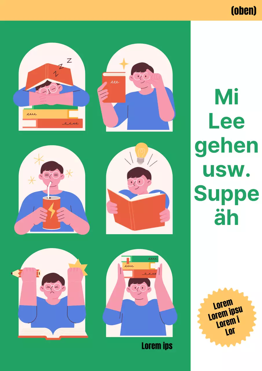 Ein süßes kleines grünes Arbeitsbuch für die Oberstufe