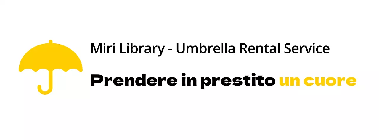 Design a colori per i servizi di noleggio con l'icona dell'ombrello