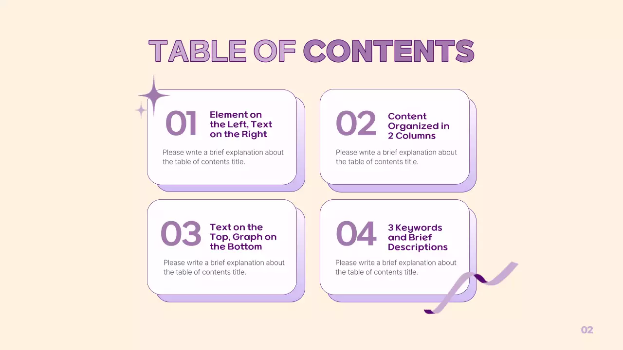 A simple PM presentation in yellow and purple