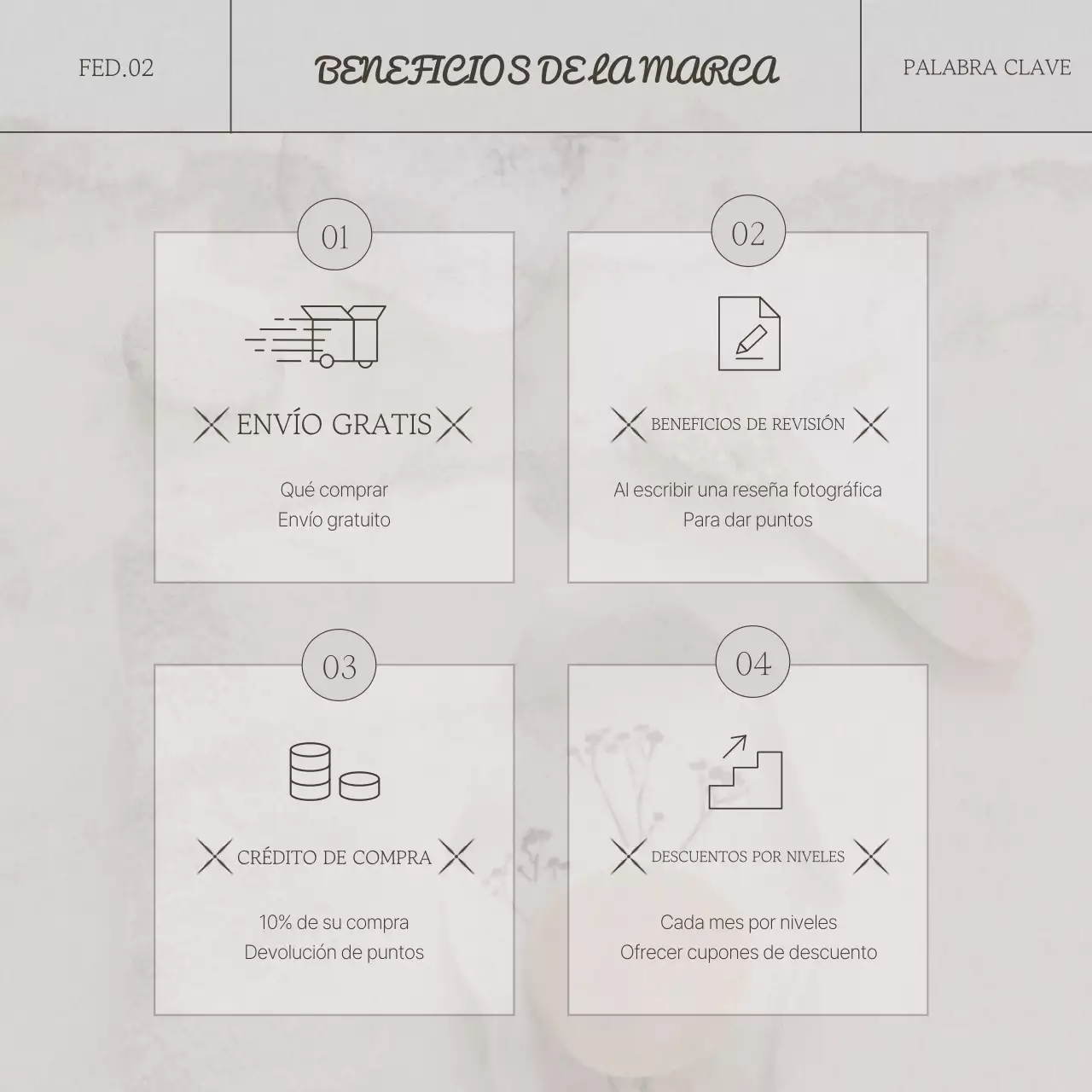 Beige y marrón para una marca emocional moderna