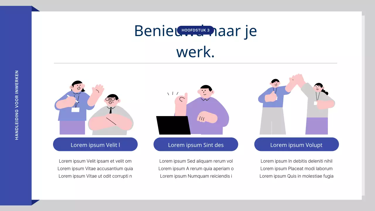 Blue's mooie HR-trainingsmateriaal