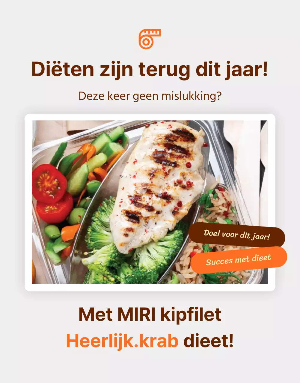 Promoot Simpel Dieet Kippenborstjes in Oranje en Bruin