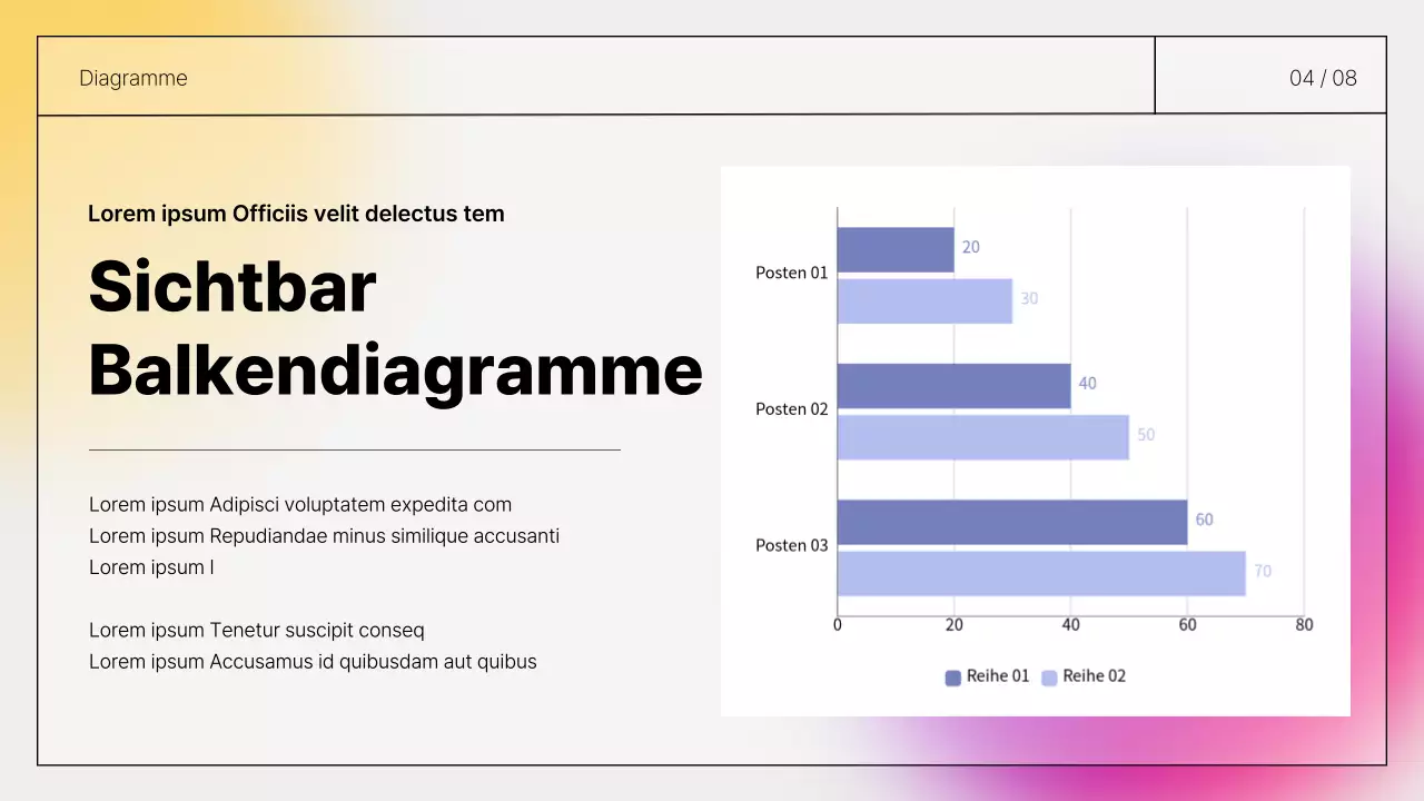 Einfache, vorzeigbare handschriftliche Berichte in Lila und Gelb