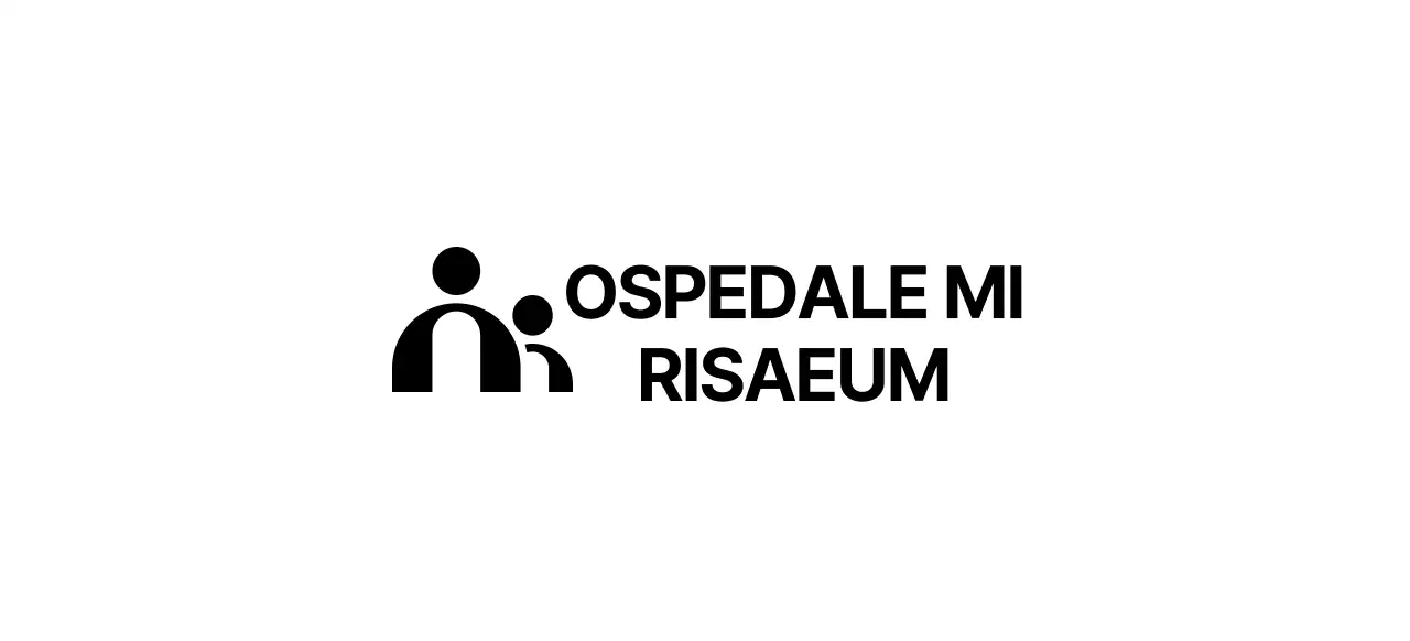 Logo ospedaliero semplice e illustrato