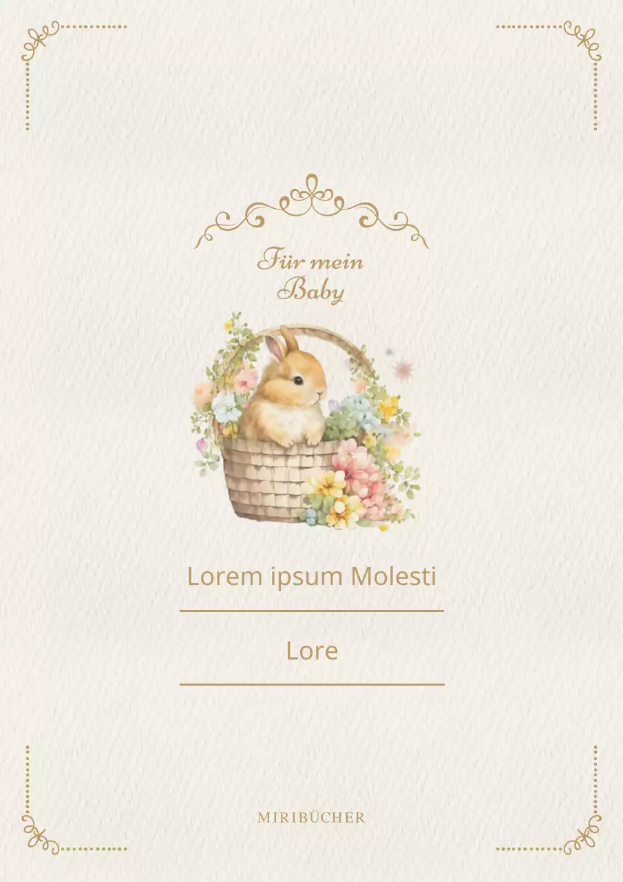 Alter Kinderbucheinband in Braun und Gold