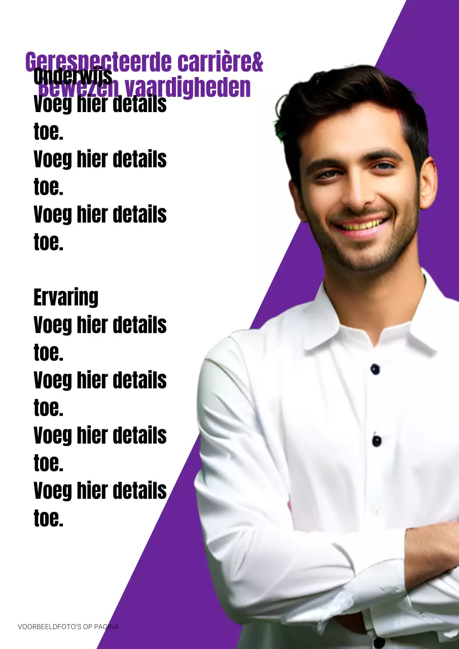 Een eenvoudige paarse algemene verkiezingscampagne