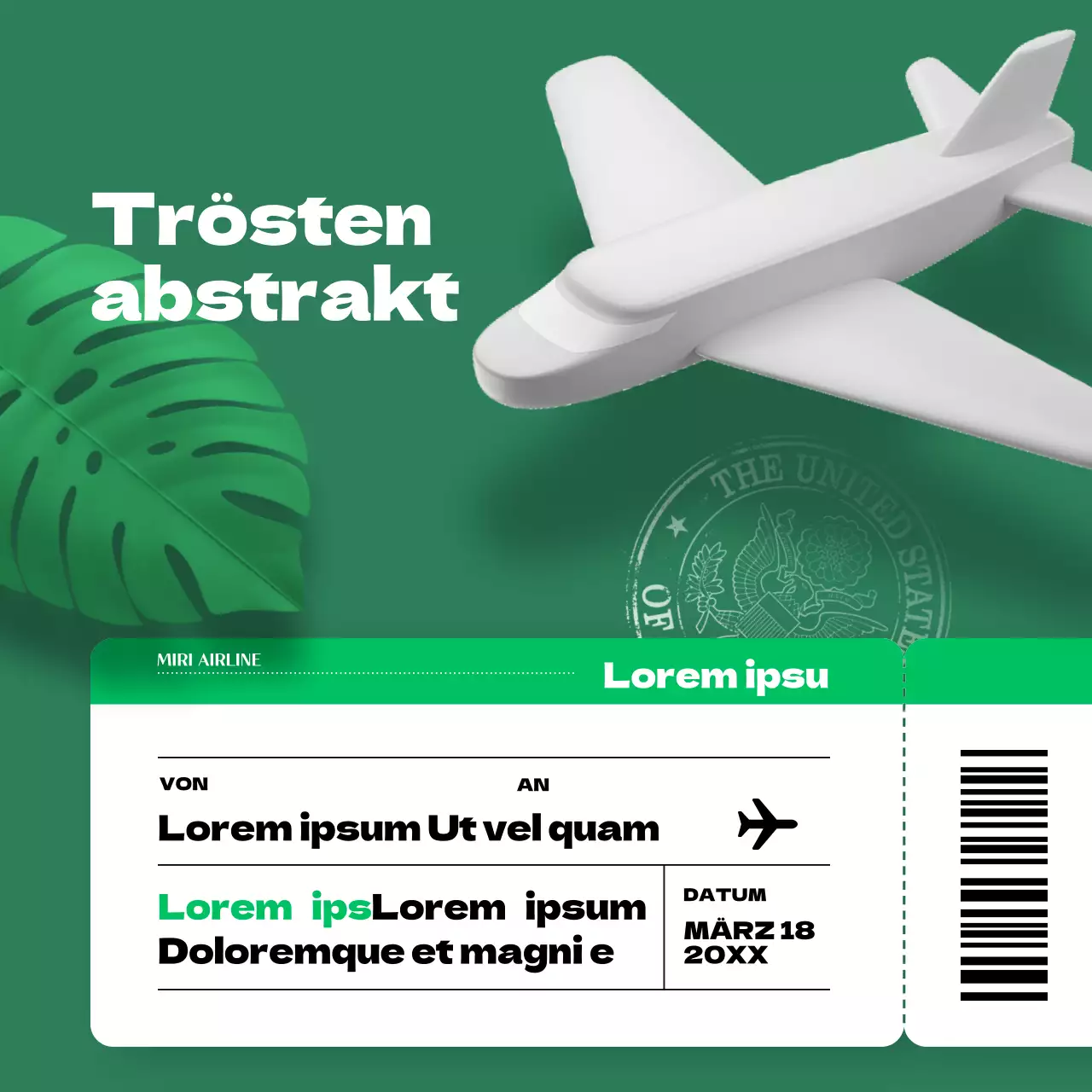 Trendiges Thumbnail-Cover in Rot und Blau