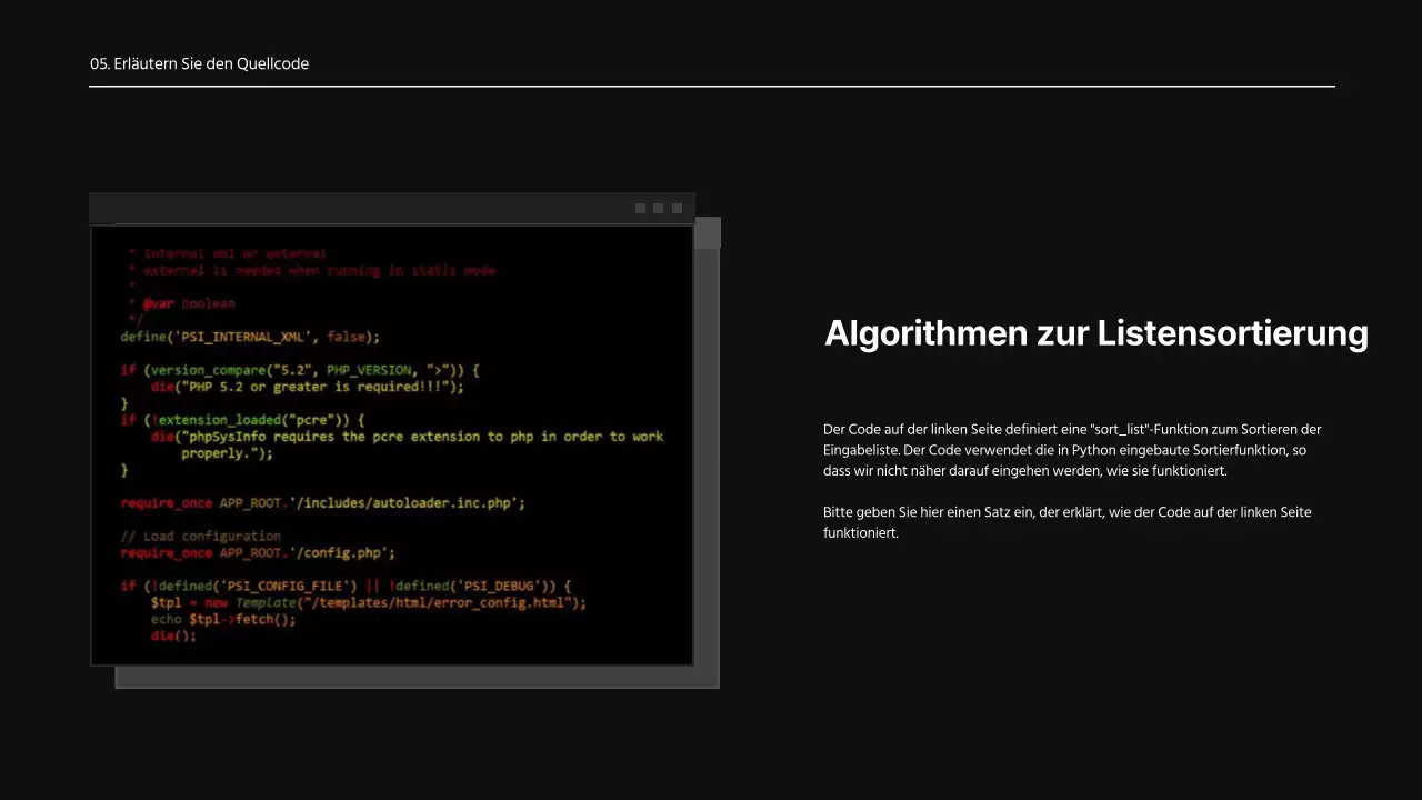 Ein einfacher schwarz-weißer Entwicklungsentwurfsvorschlag