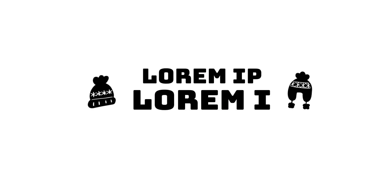 Campagnelogo met illustratie van een schattige breimuts