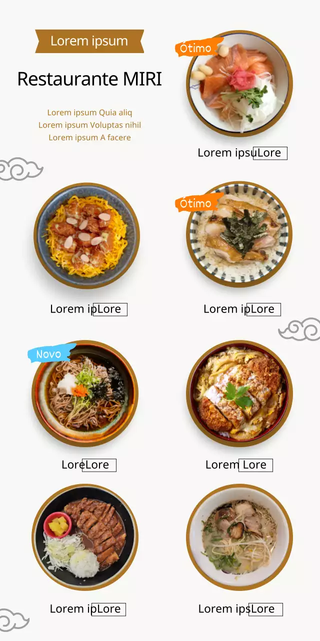Um guia para menus de restaurantes limpos e de inspiração oriental