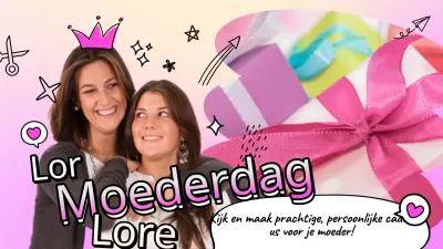 Deel een DIY voor een kitscherig Moederdagcadeau in roze