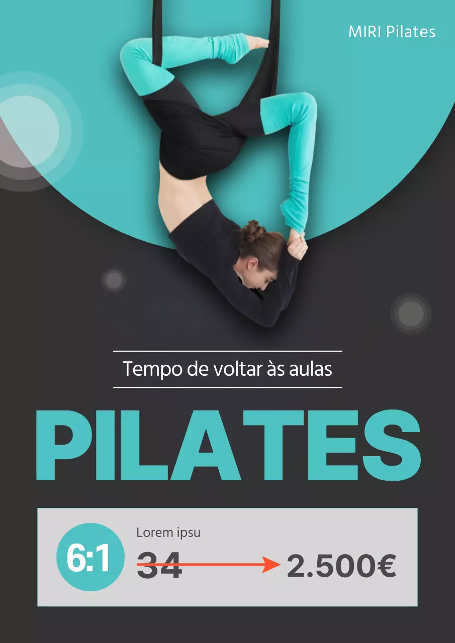 Anúncio minimalista de exercícios para as férias escolares com fundo preto