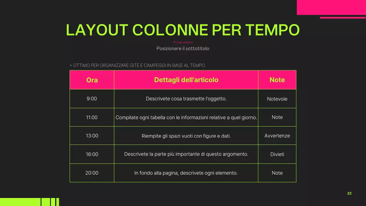 Una guida ai progetti di tendenza con i colori neon