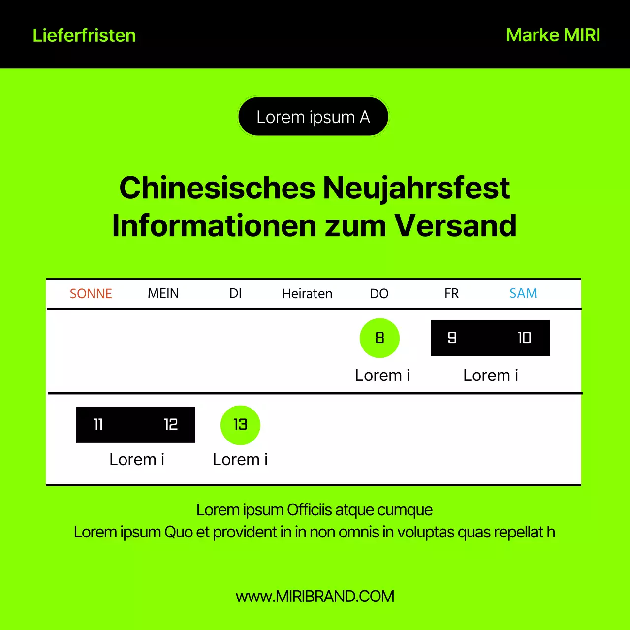 Eine hippe, neon-schwarze Branding-Fibel