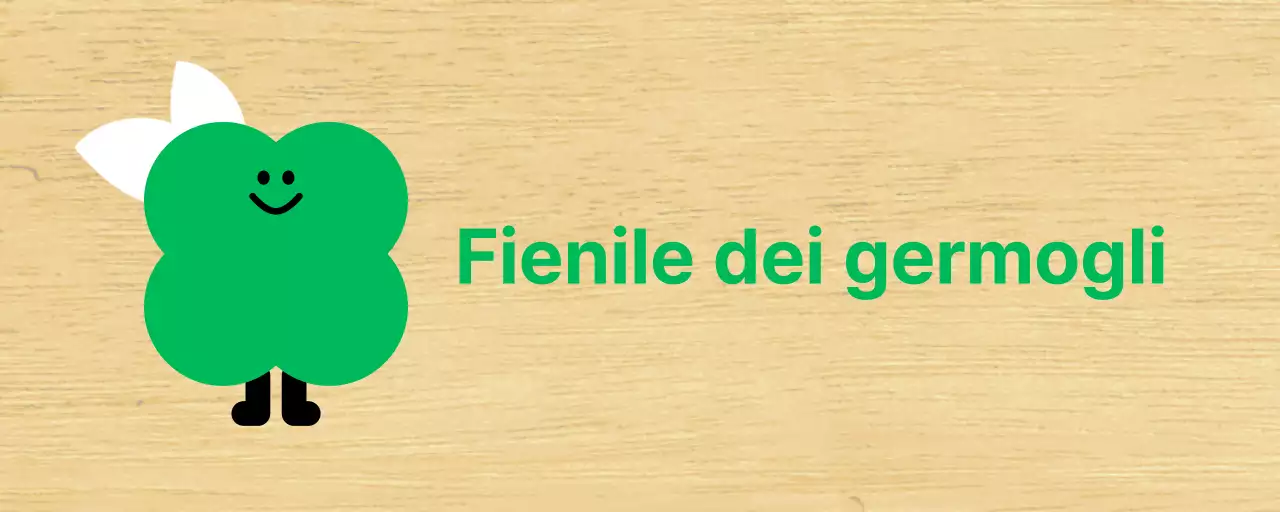 Pianta verde carattere carino classe Kindergarten