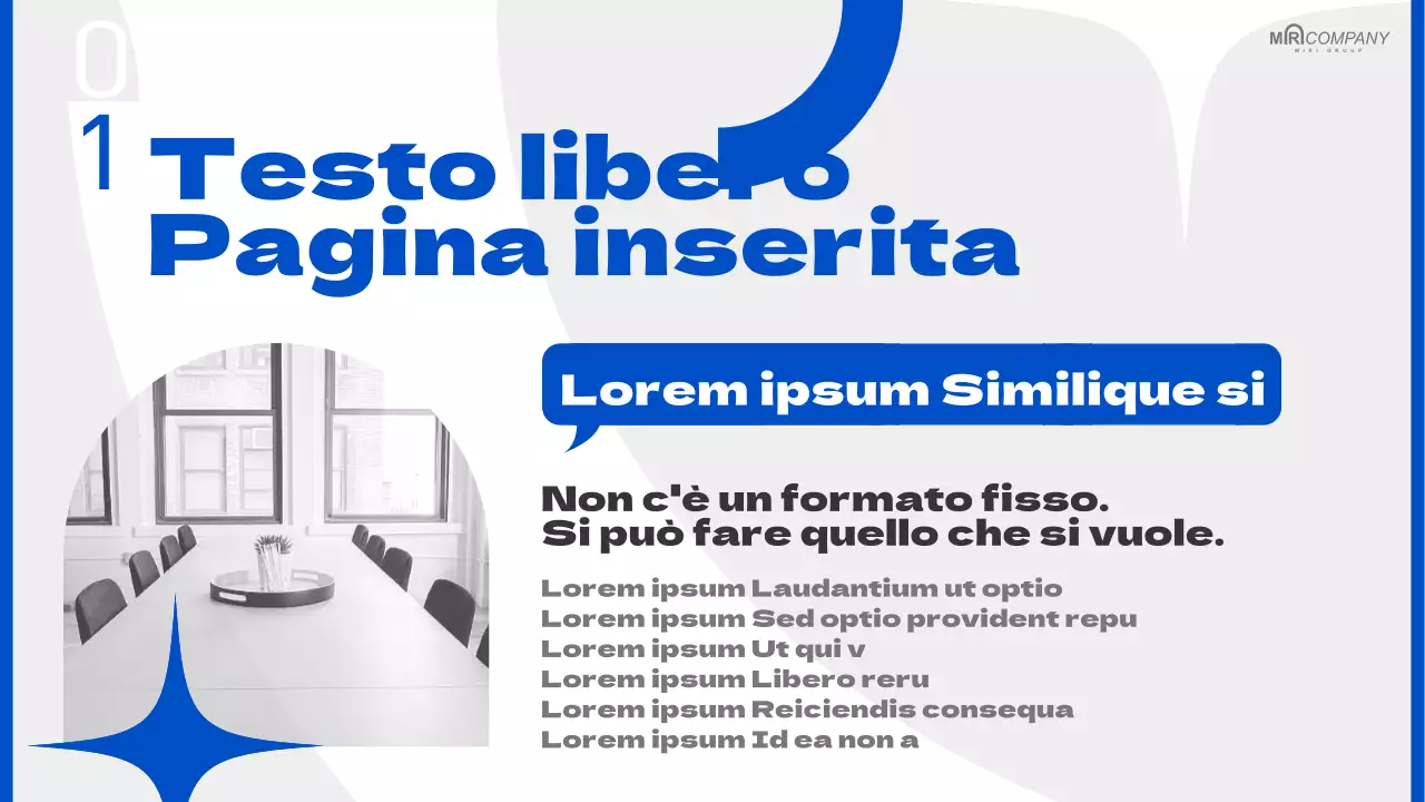 Rapporti aziendali moderni in blu