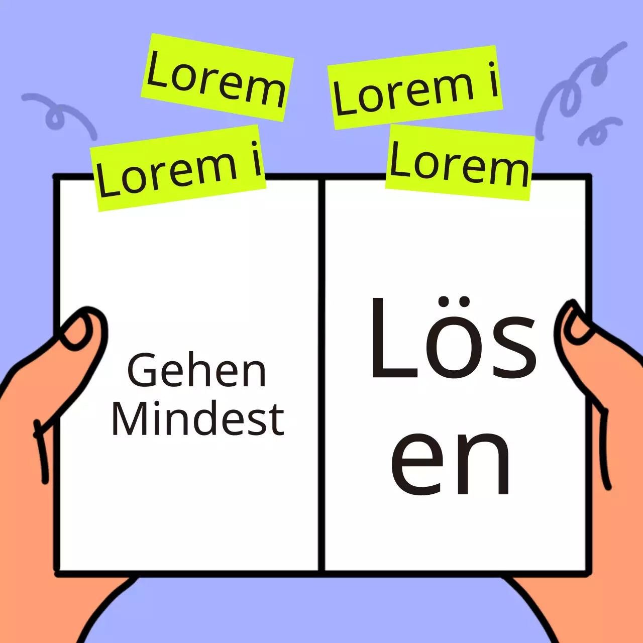 Einfaches blaues Newsletter-Hauptvorschaubild