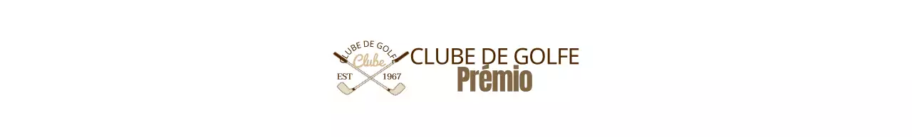 Tacos de golfe com o logótipo do clube de golfe em castanho para um toque premium