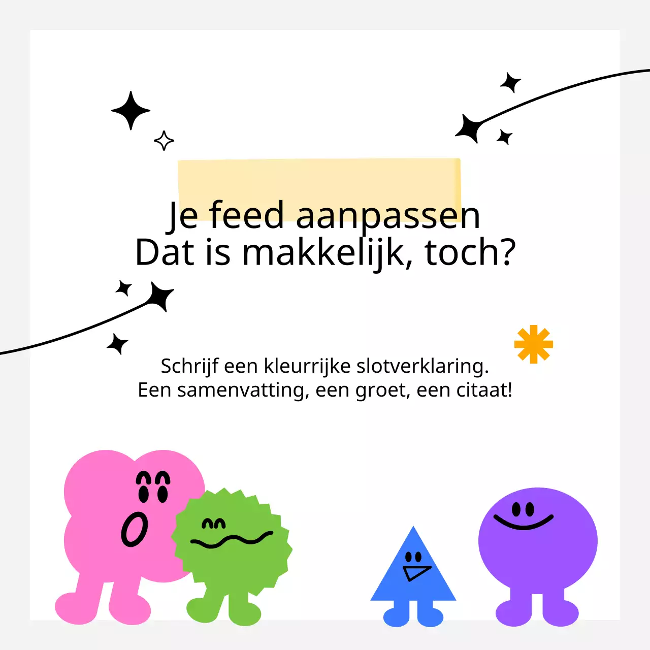 Eenvoudig, wit, geïllustreerd voederplan