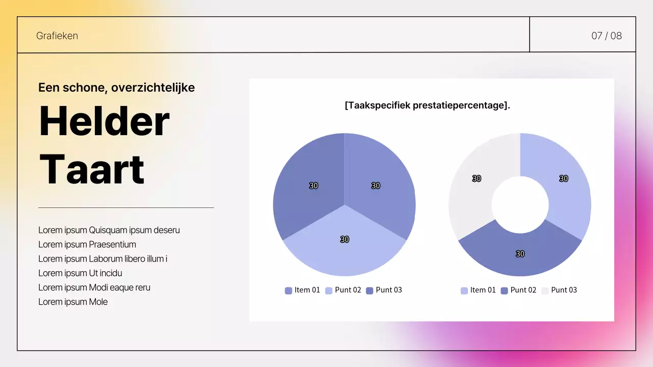 Eenvoudige, presentabele handgeschreven rapporten in paars en geel