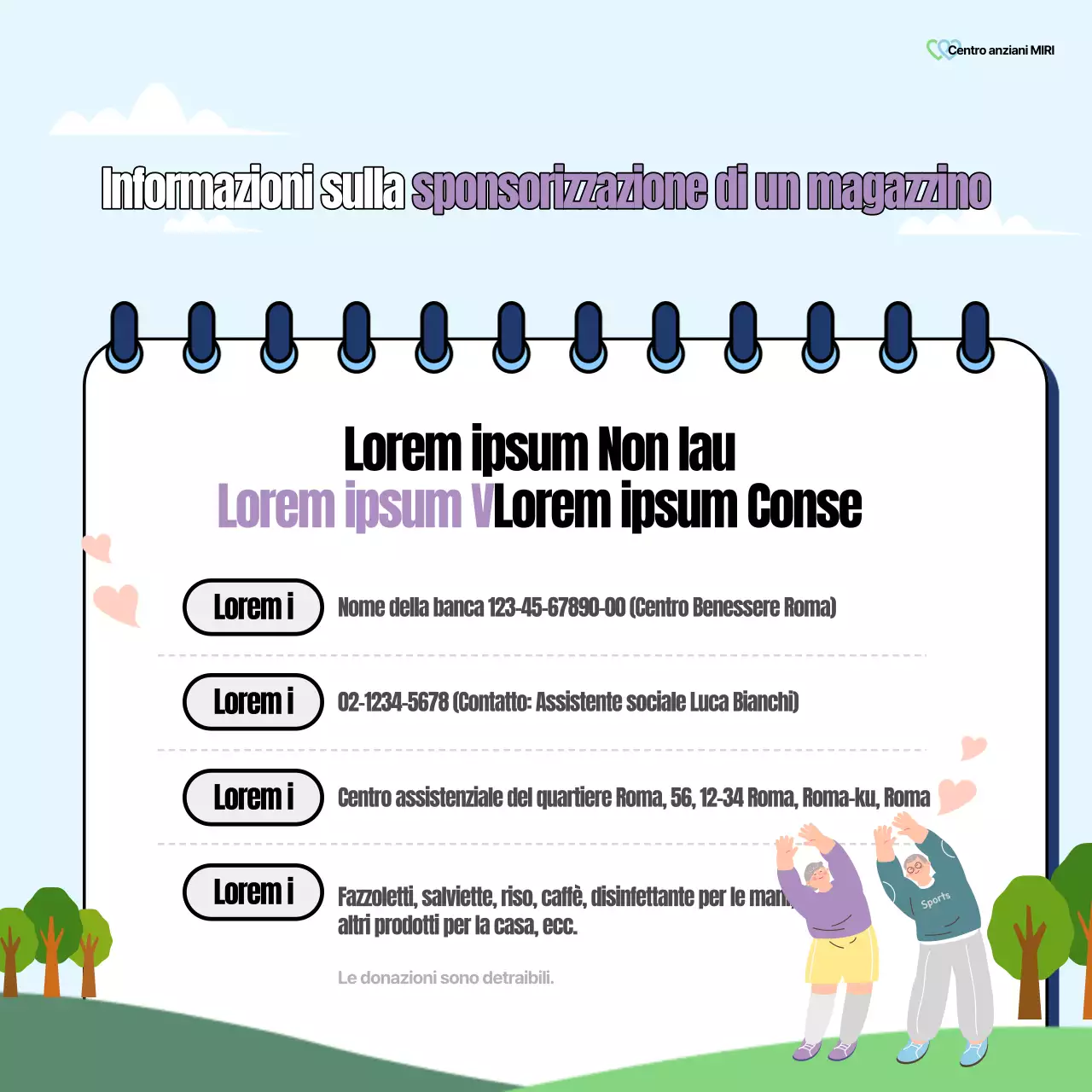 Un bel post sull'ufficio del benessere in verde e arcobaleno