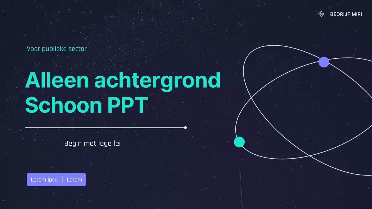 Vergadermateriaal met een eenvoudige mintkleurige en paarse achtergrond