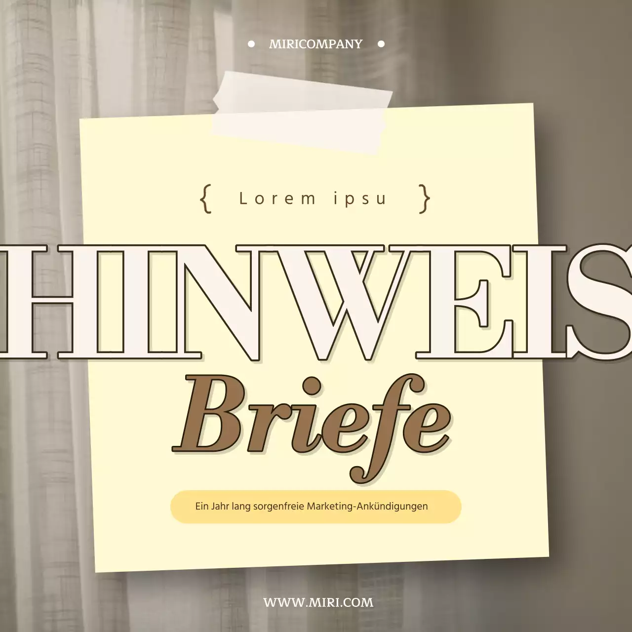 Ein Jahr im Leben des beige-gelben Marketings