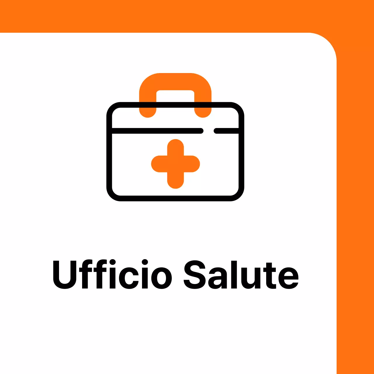 Kit di pronto soccorso arancione Guida alla stanza della salute