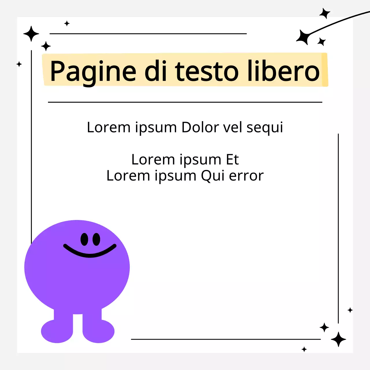 Piano di alimentazione semplice, bianco e illustrato