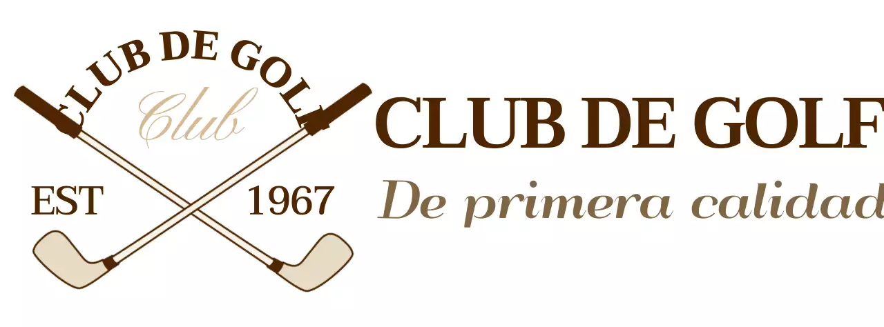 Palos de golf con logotipo en color marrón para una sensación de calidad superior