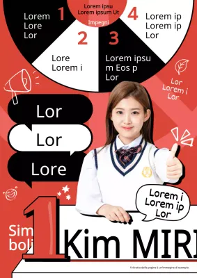 Promuovere l'elezione del presidente del corpo studentesco con la pop art rossa