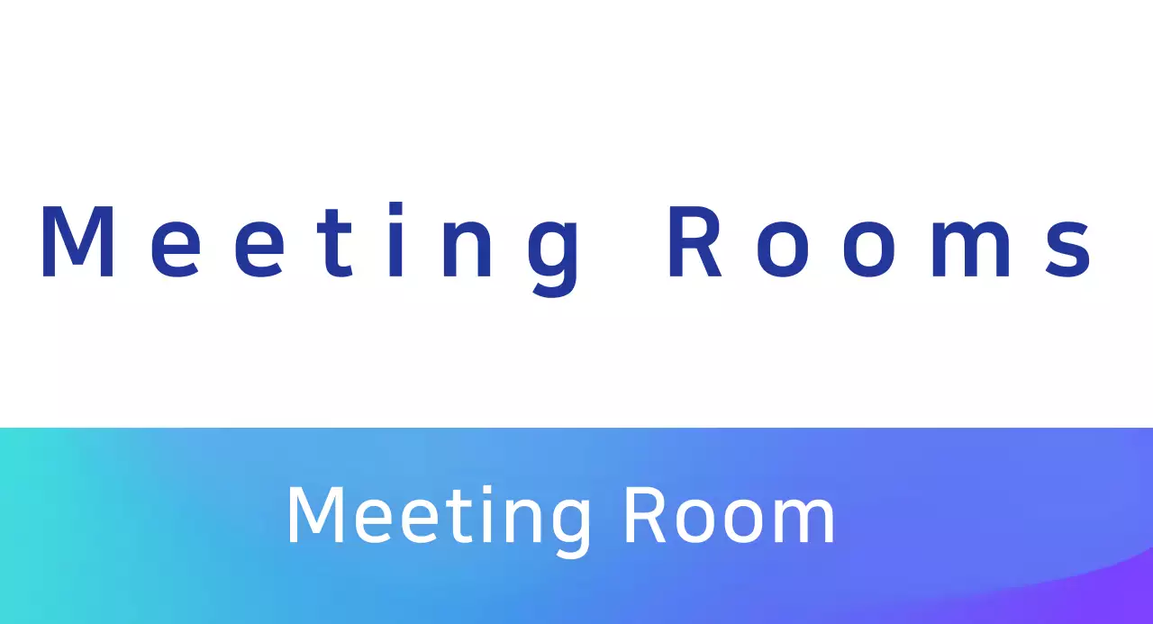 Blue gradient room announcements